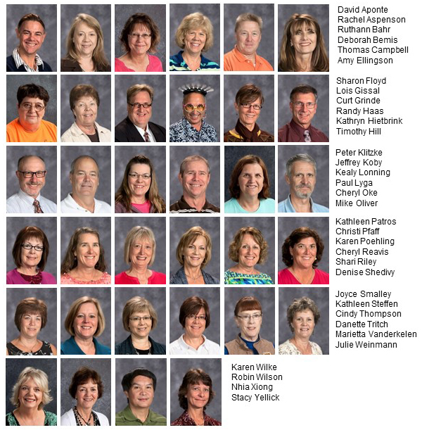 2016 District retirees with names